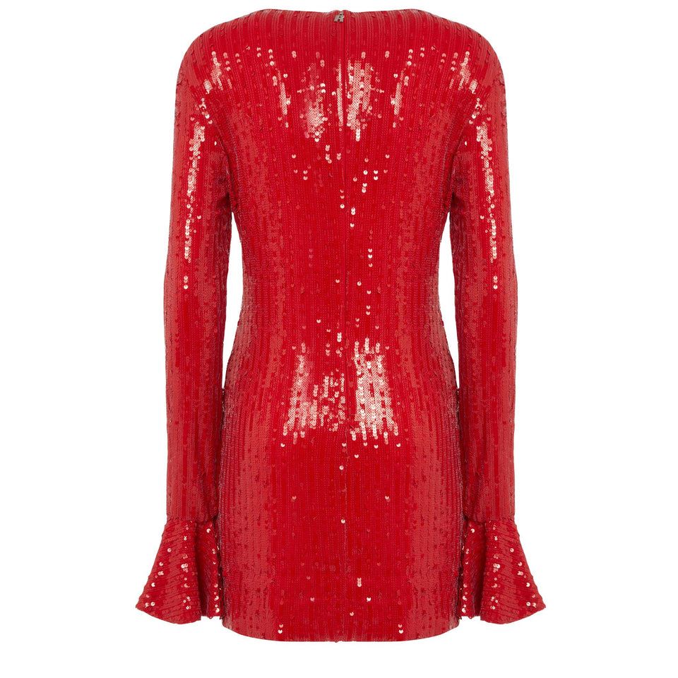 Abito in tessuto rosso