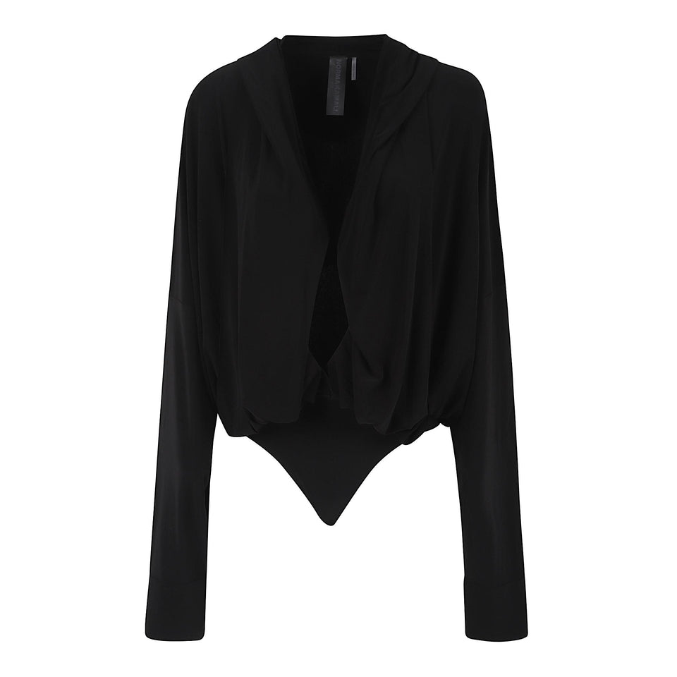 Body in tessuto nero KK325BPLQ97 001 NORMA KAMALI 