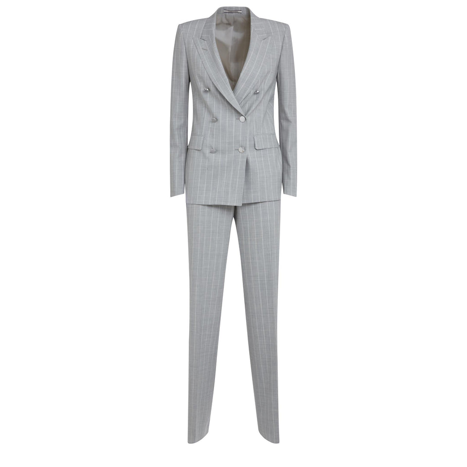 Tailleur in tessuto grigio