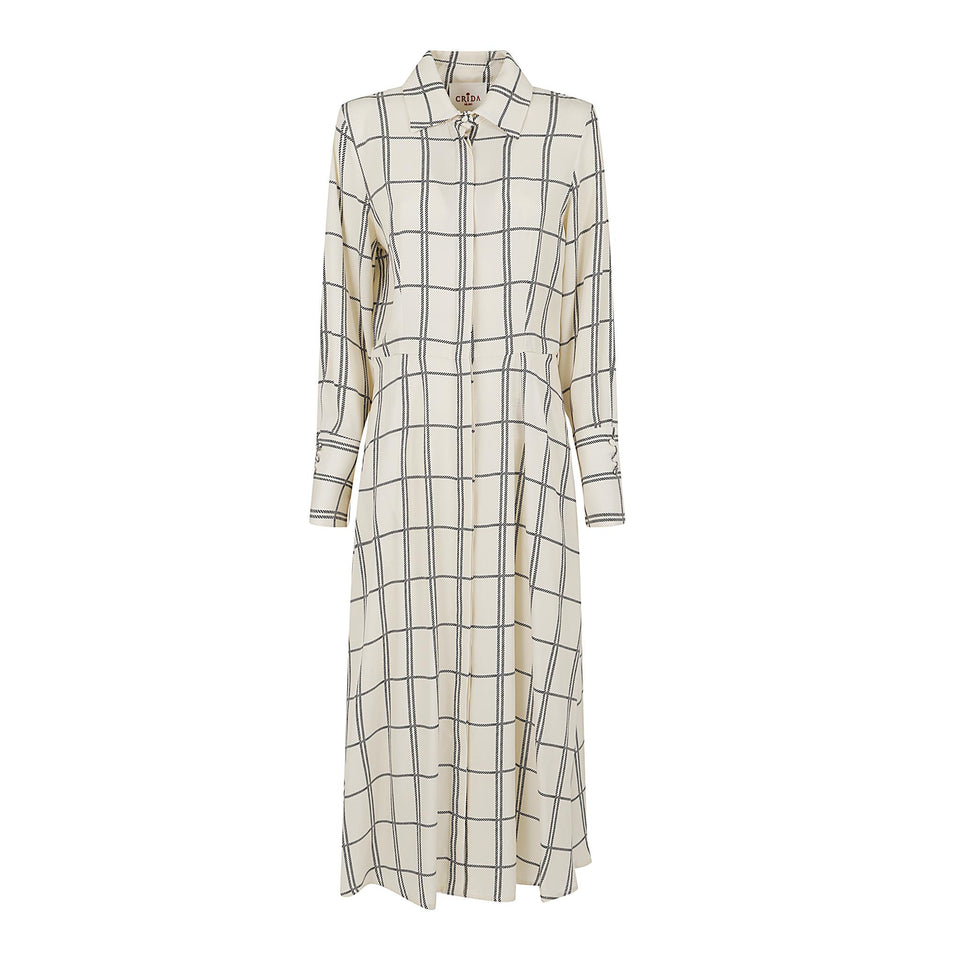 Abito in tessuto bianco BORDEAUX WHIBLA CRIDA 