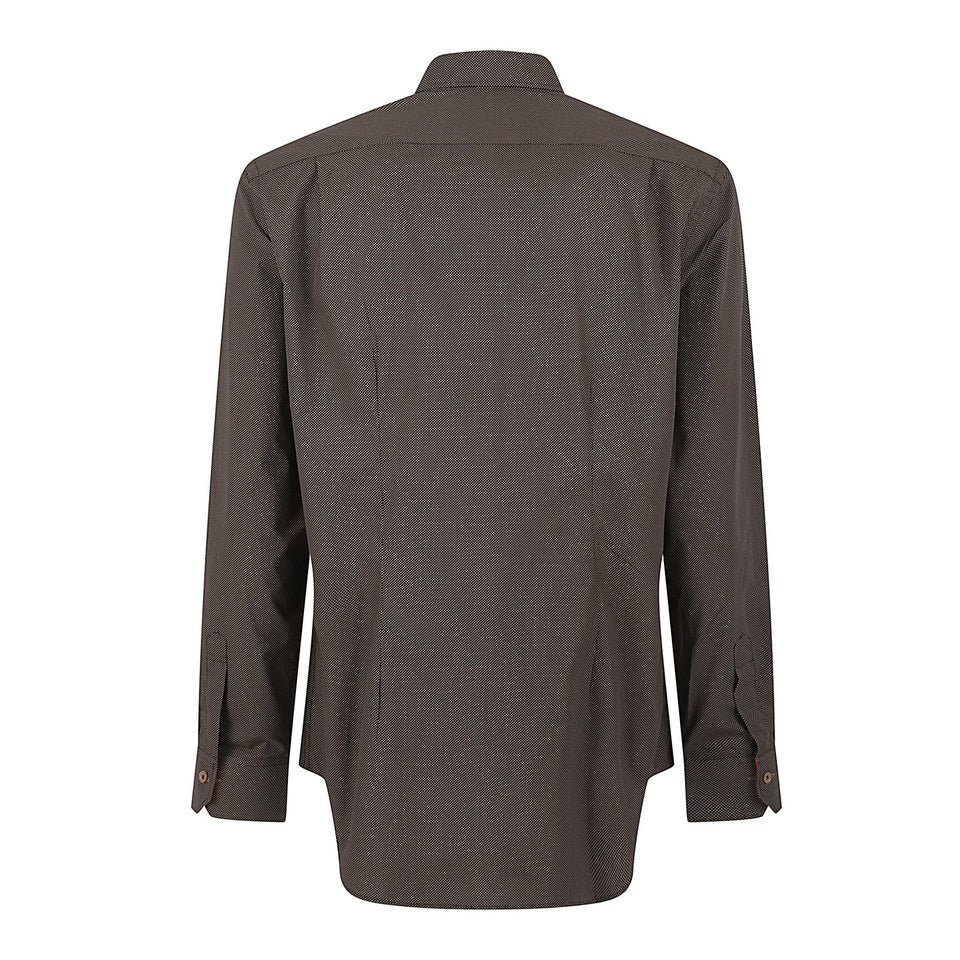 Camicia in cotone marrone M1R800P T0281679 PAUL SMITH 