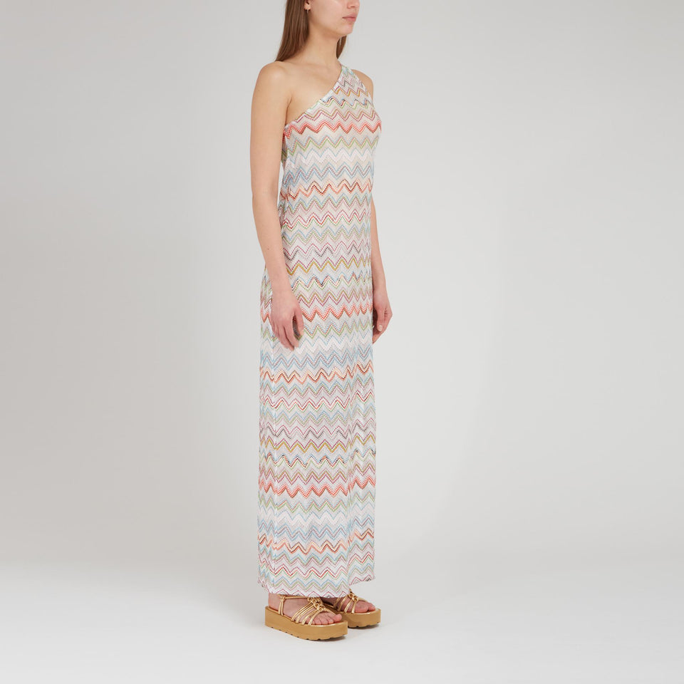 Abito in tessuto multicolor