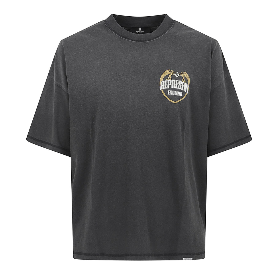 T-shirt in cotone nera MLM100171 04 REPRESENT 