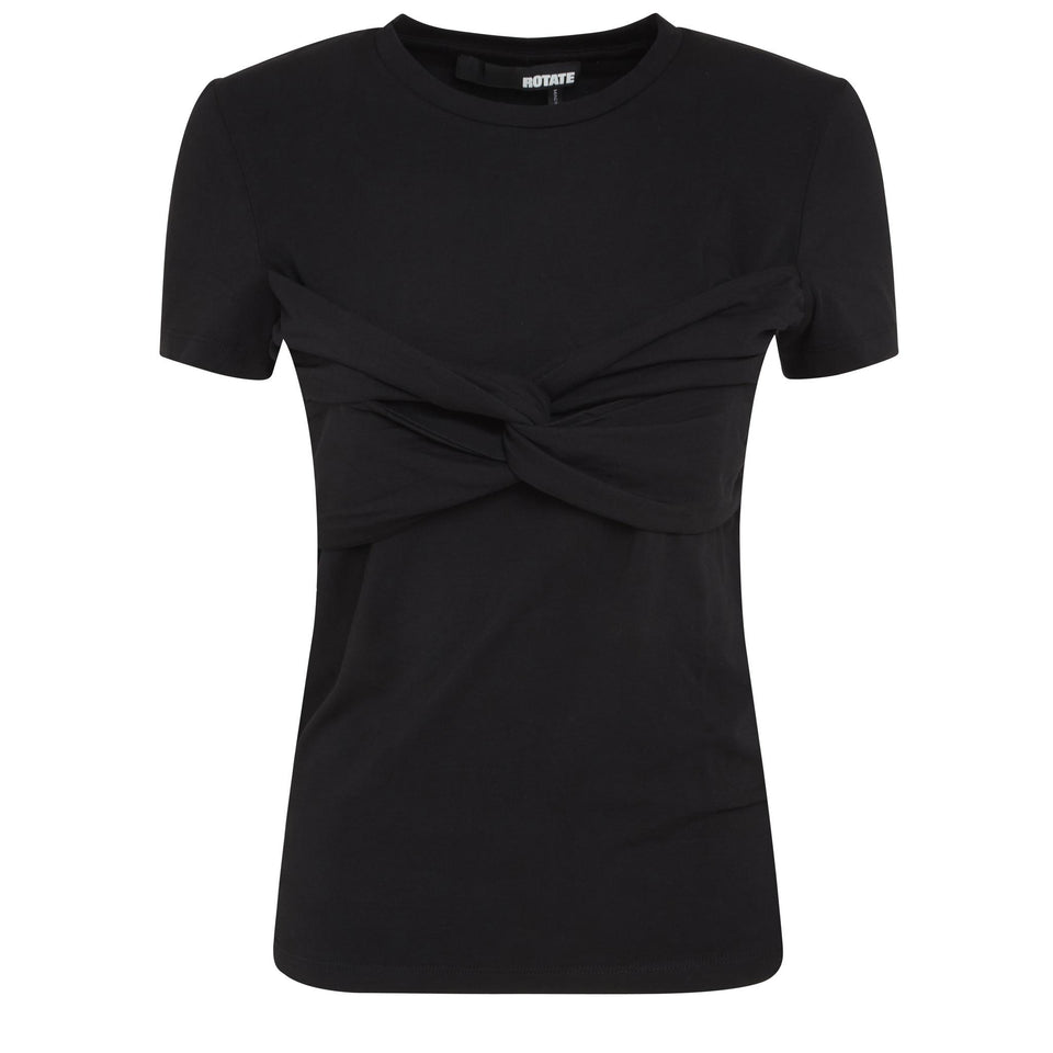 T-shirt "Ayana" in cotone nera