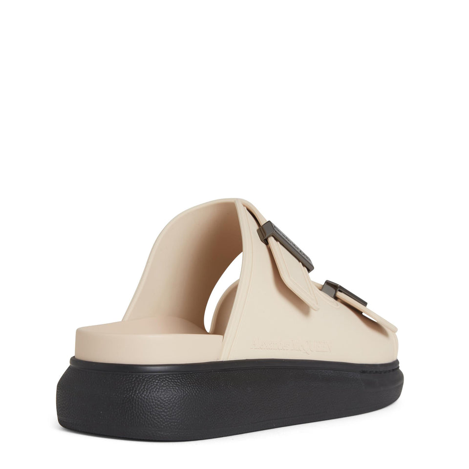 Sandali ''Hybrid'' in gomma beige 663563 W4Z532405 ALEXANDER MCQUEEN 