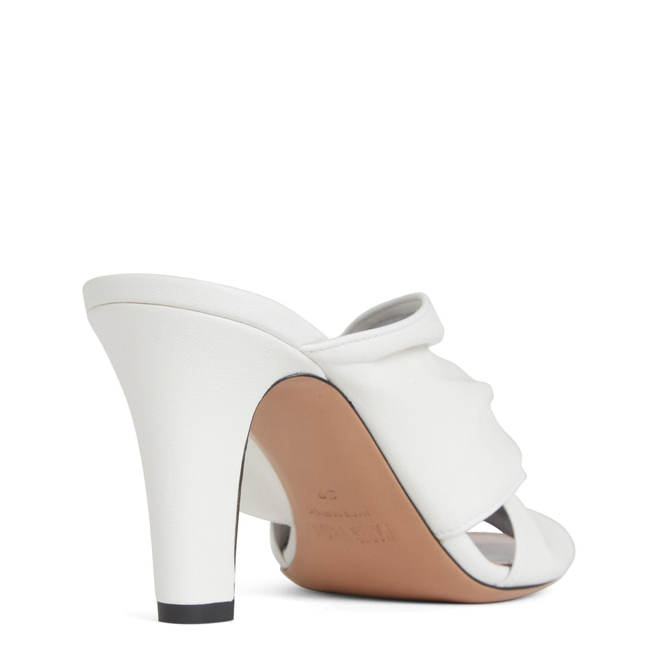 Sandalo "Maria" in pelle bianca PX1611 XNPPSWHITE PARIS TEXAS 