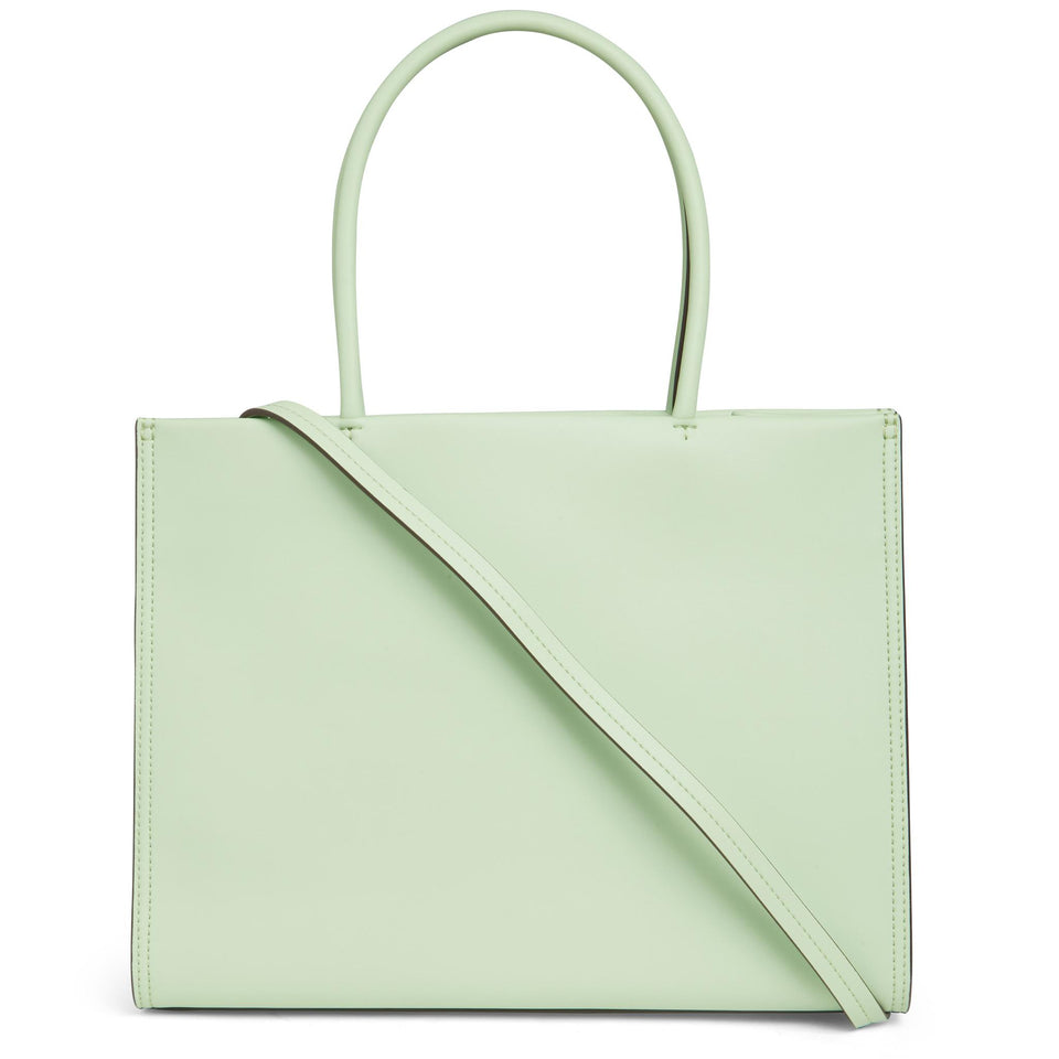 Borsa shopping '' Eco Ella'' piccola in pelle verde 145612 300 TORY BURCH 