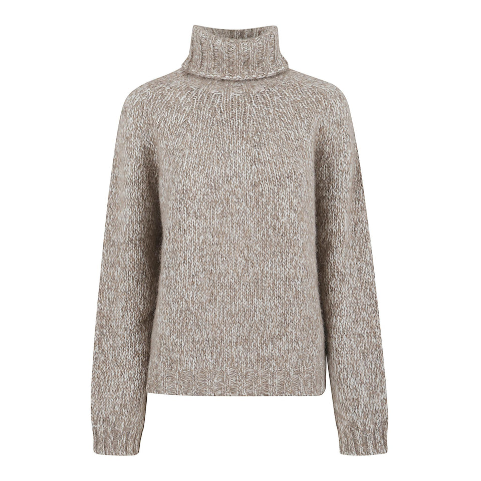 Maglione in lana beige D512139 LAILA803 P.A.R.O.S.H. 