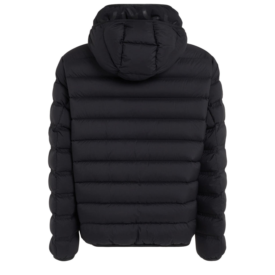 "Arroux" down jacket in black fabric