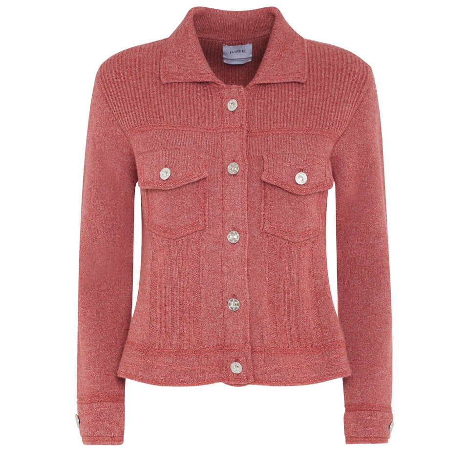 Burgundy cashmere jacket