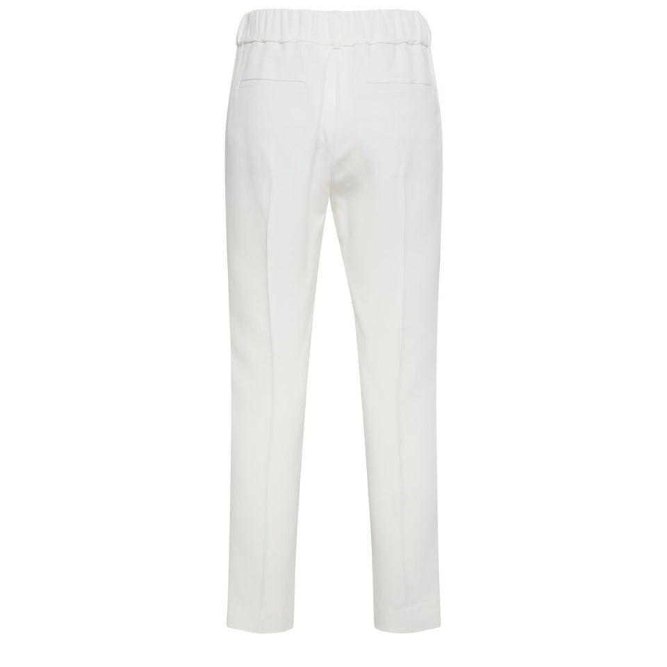 Pantalone in seta bianco MA029P1673 C600 BRUNELLO CUCINELLI 