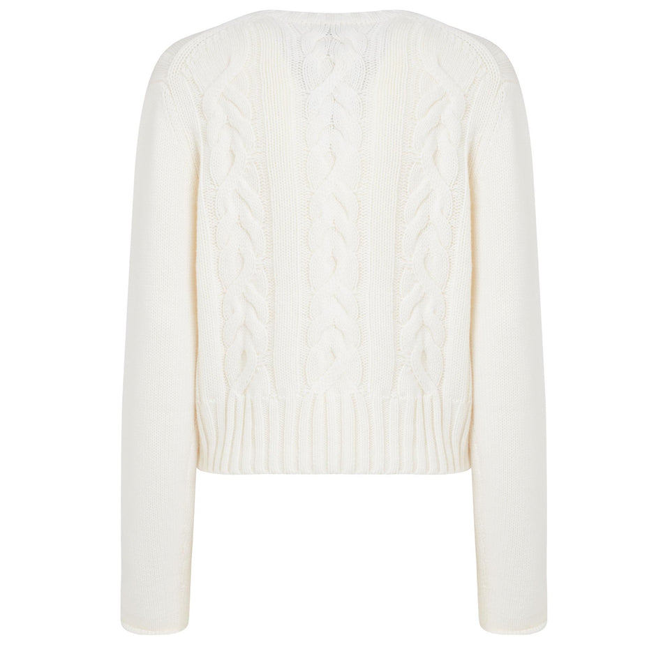 Maglione in lana bianco