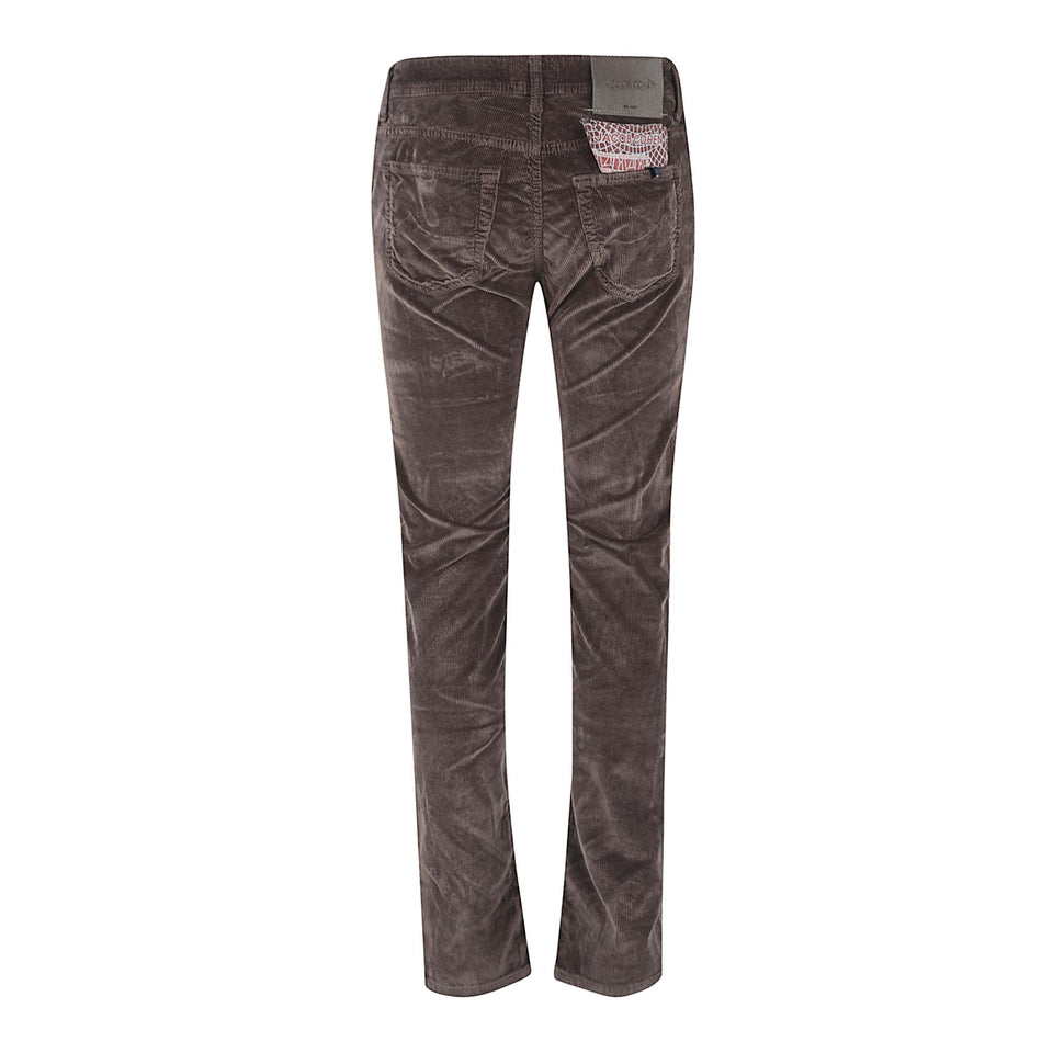 Pantalone in velluto marrone QE006036 S3653F44 JACOB COHEN 