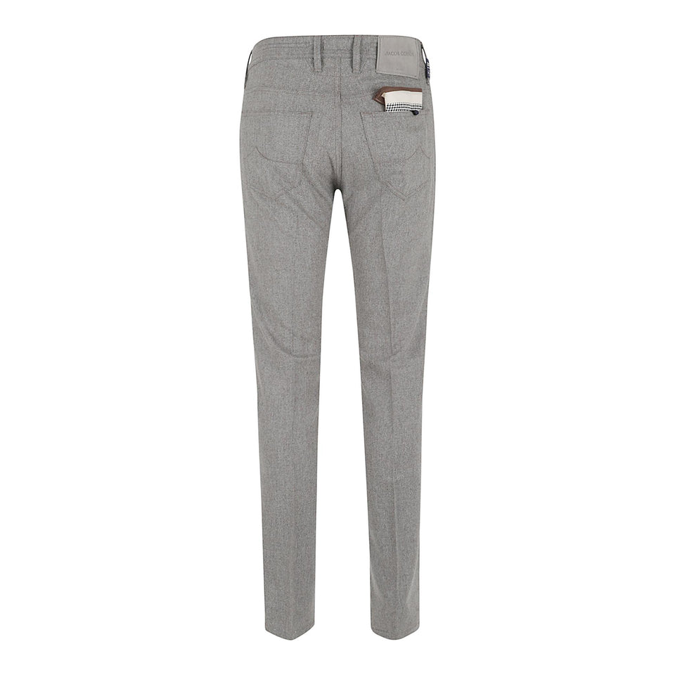 Pantalone in lana grigio QW006001 S3679D477 JACOB COHEN 
