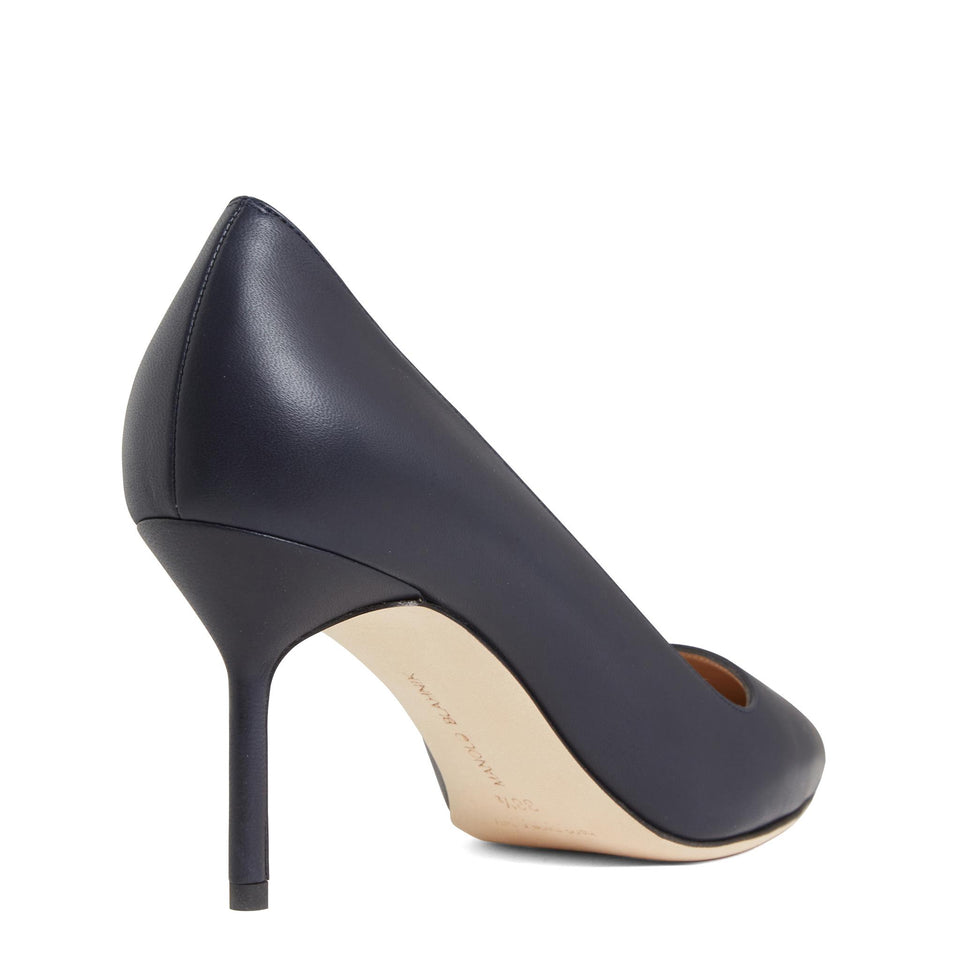 Decolletè "BB" 70 in pelle blu 9XX-0463 0012 MANOLO BLAHNIK 