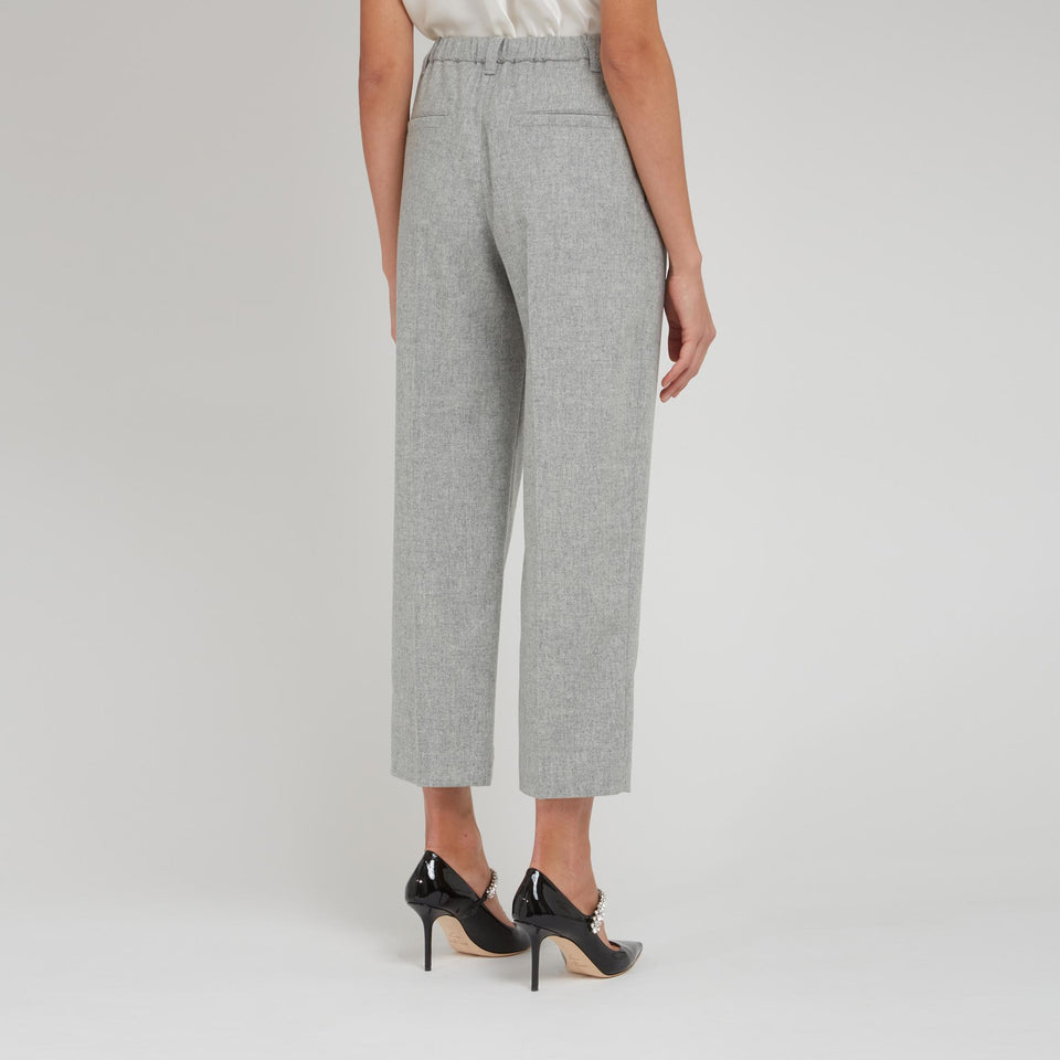 Pantalone in lana grigio