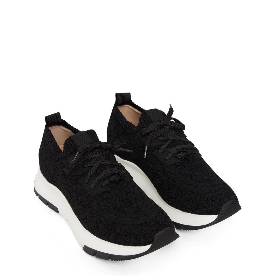 Sneakers in tessuto elasticizzato nere S25213 W1WBT-KIBBLACK GIANVITO ROSSI 