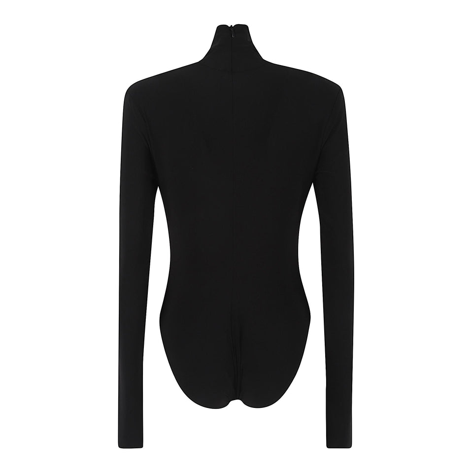 Body in tessuto nero KK329BPL041 001 NORMA KAMALI 