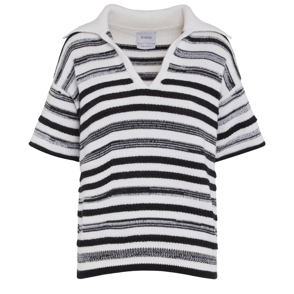 Multicolor cotton and cashmere sweater