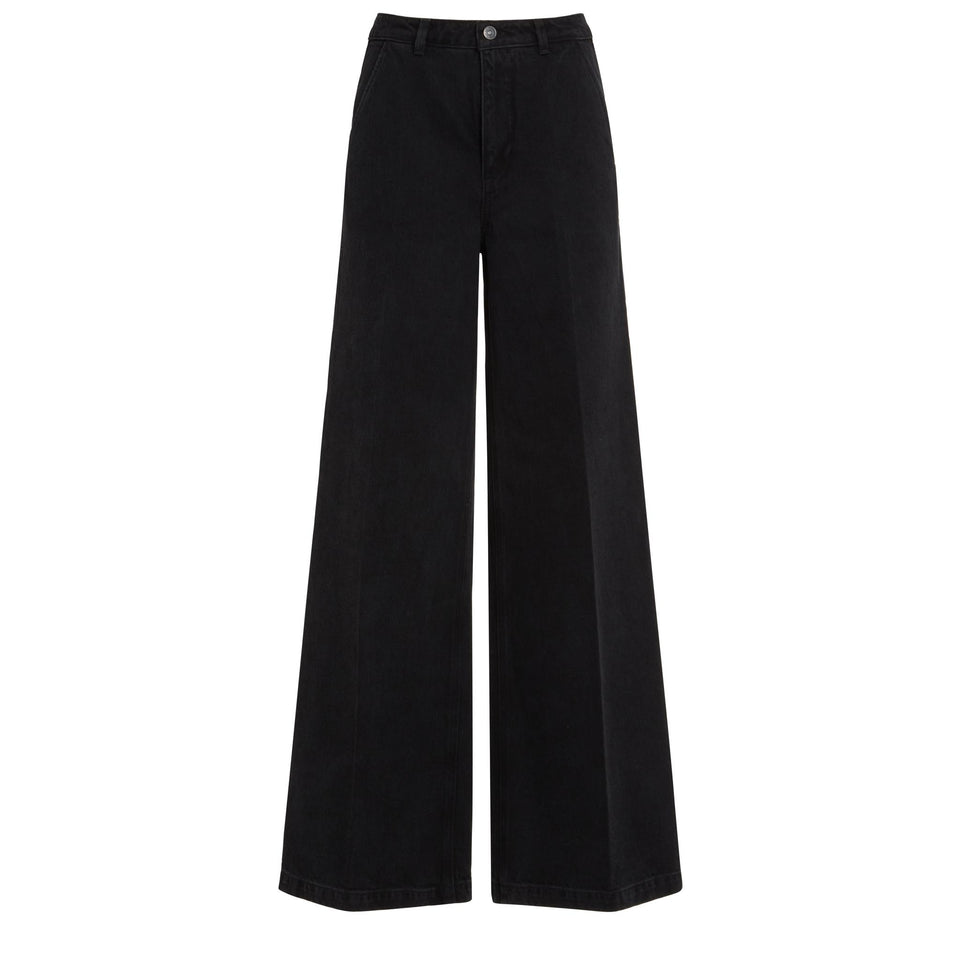 Jeans svasato "Harper" in denim nero