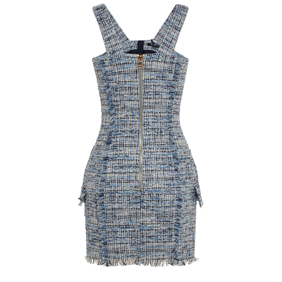 Light blue tweed dress