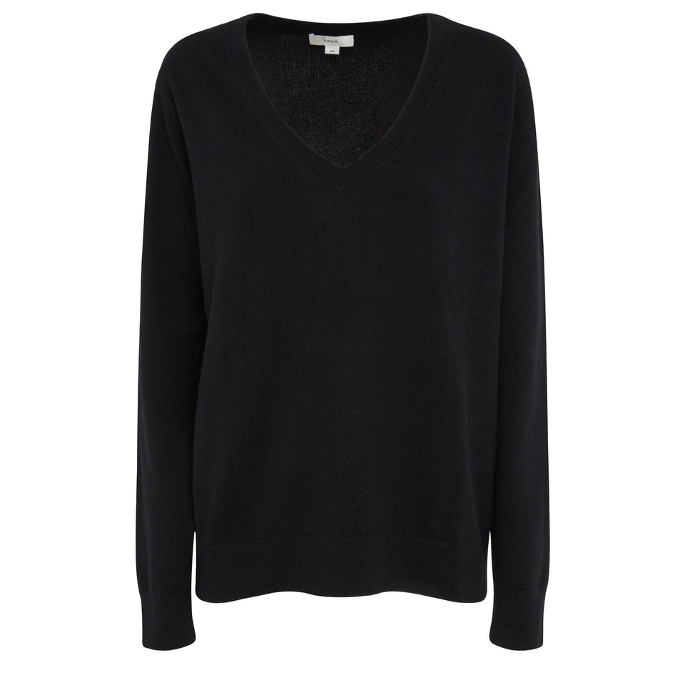 Black cashmere sweater