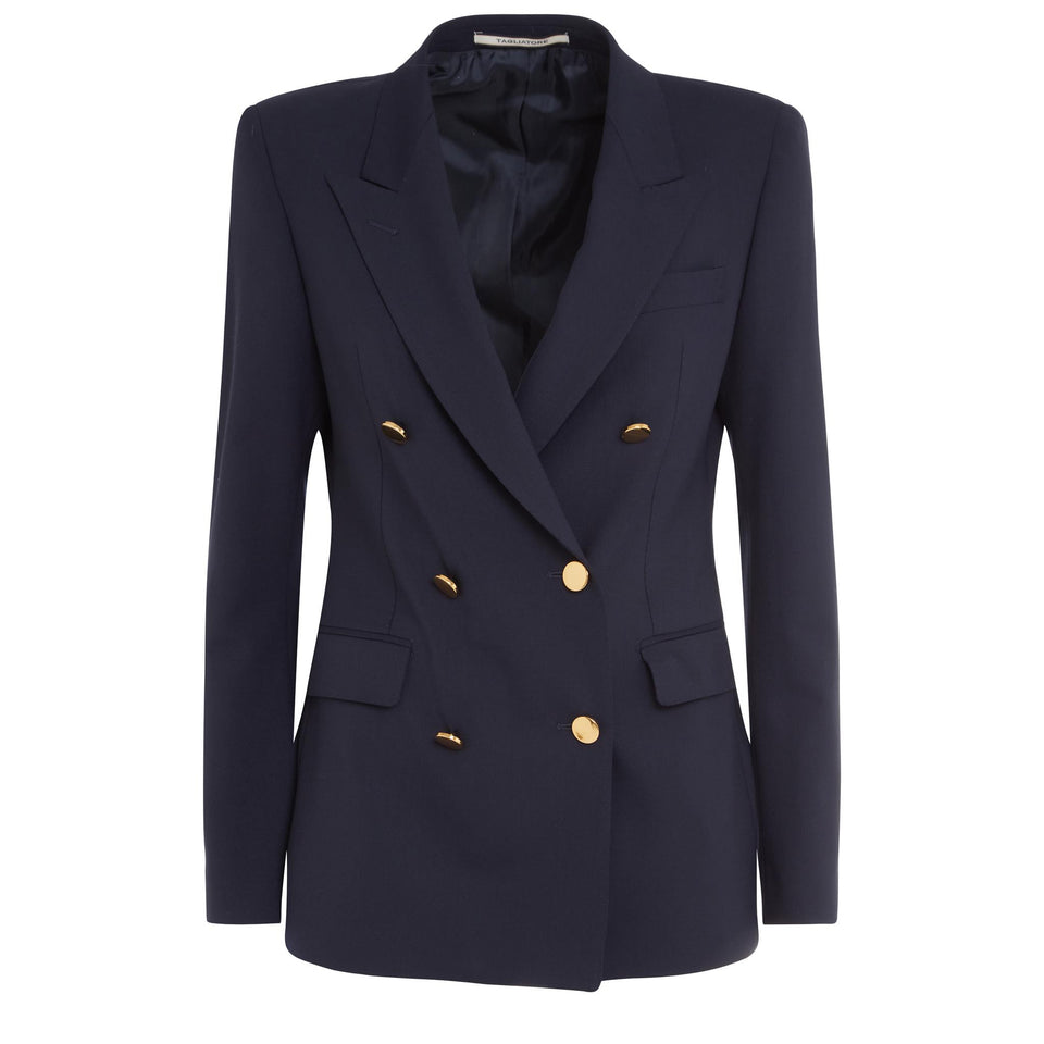 Giacca doppio petto ''J-Parigi'' in tessuto blu