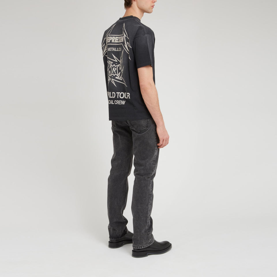 T-shirt in cotone nera
