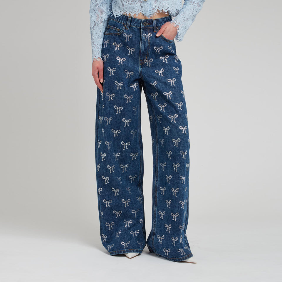 Jeans in denim blu RS25-812P BL SELF-PORTRAIT 