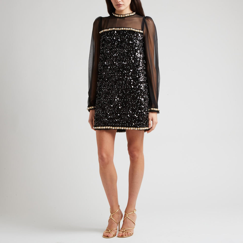 Abito in tessuto nero