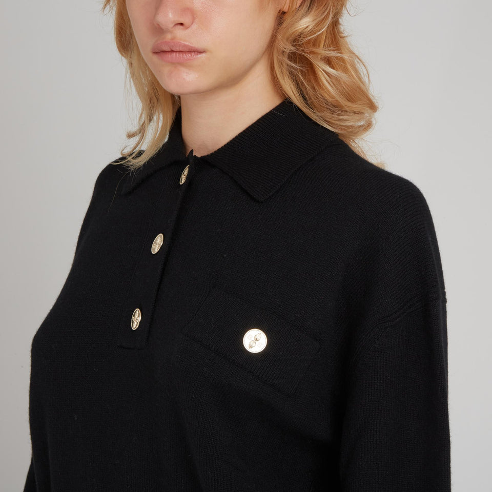 Maglia in cashmere nera