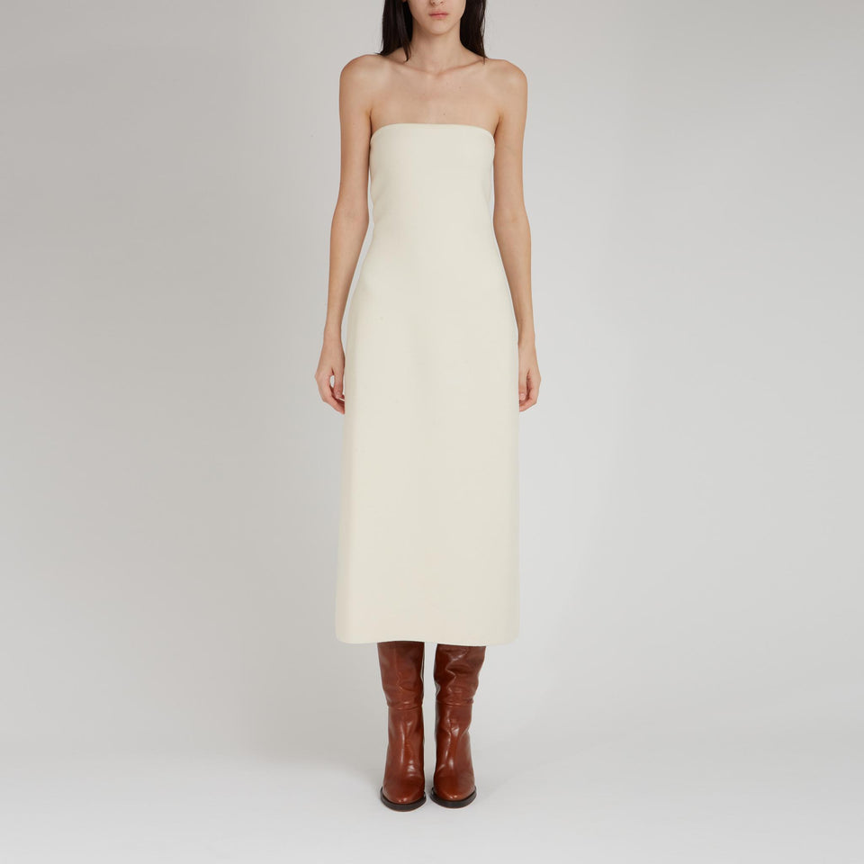 "Immanuel" dress in white wool