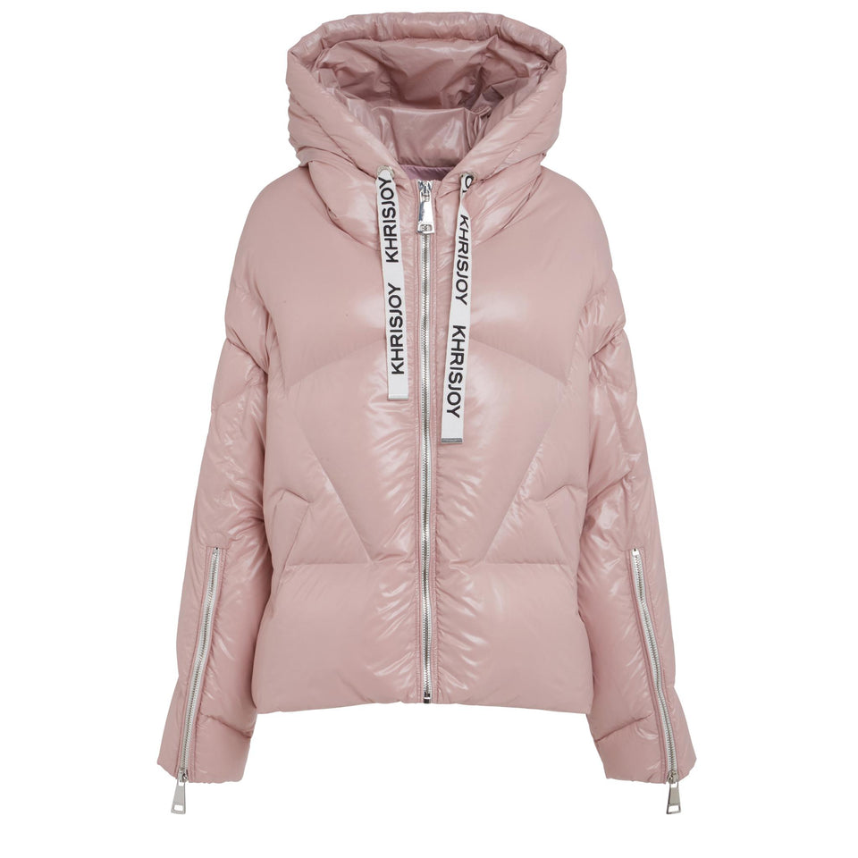 Piumino "Shy" in tessuto rosa