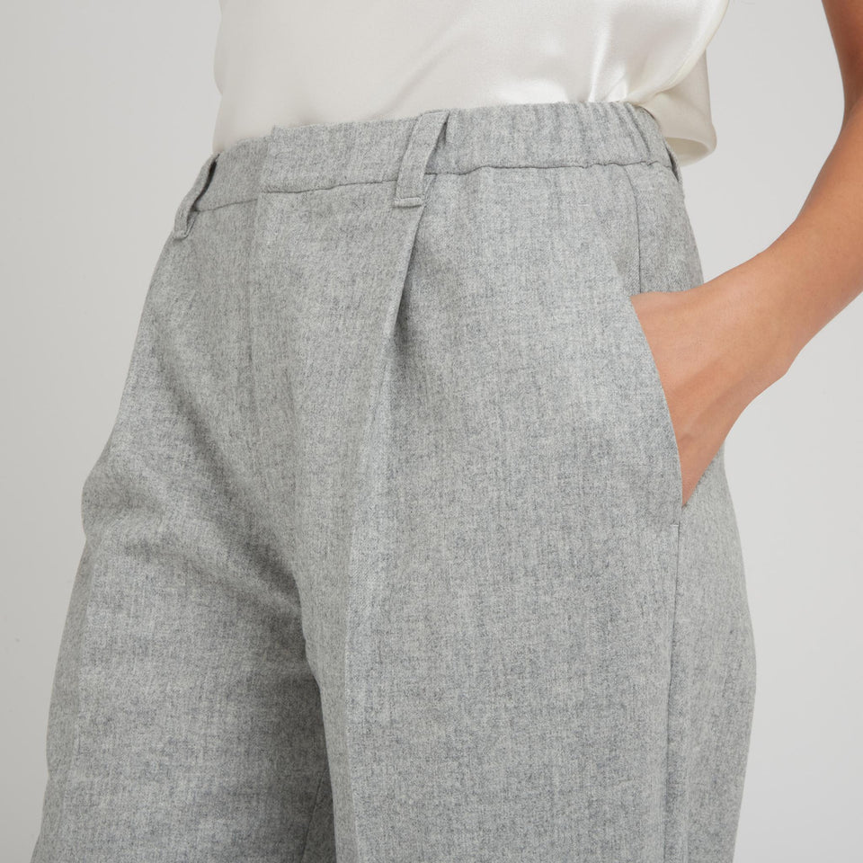 Pantalone in lana grigio