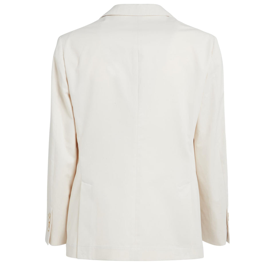 Giacca in cotone beige