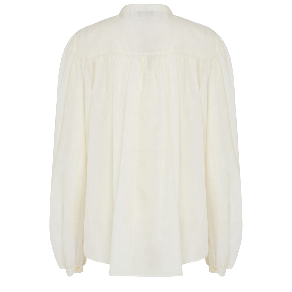 Camicia in seta bianca