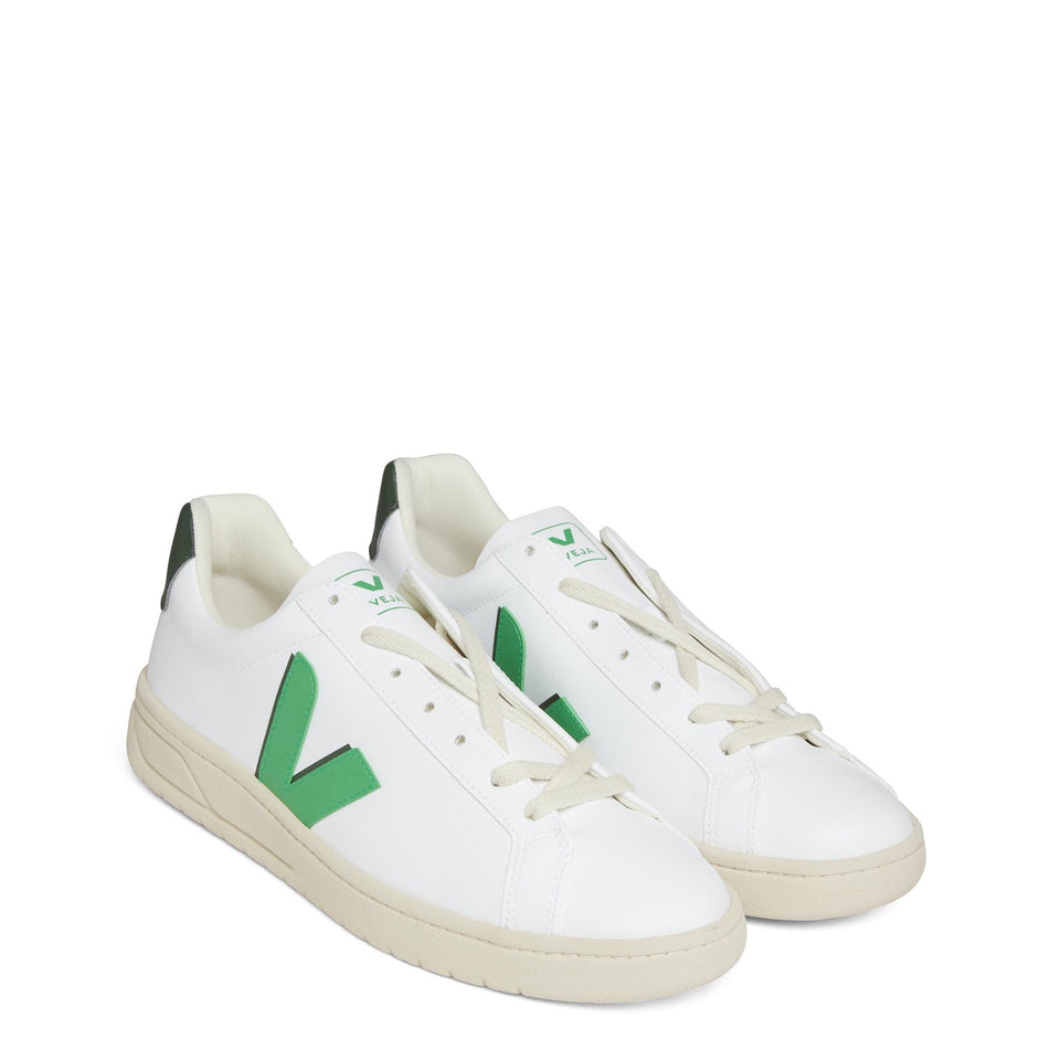 Sneakers ''V-12'' in pelle bianca UW0703509 WHITE-LEAF-CYPRUS VEJA 