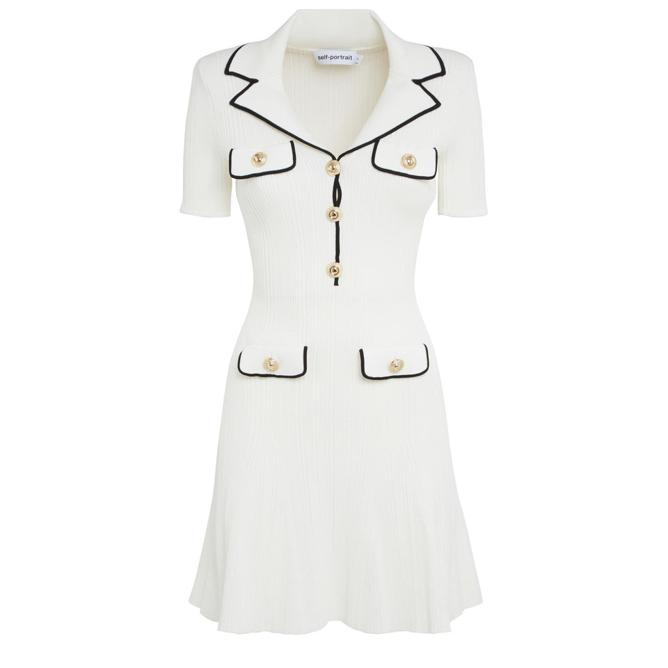 Abito in tessuto bianco