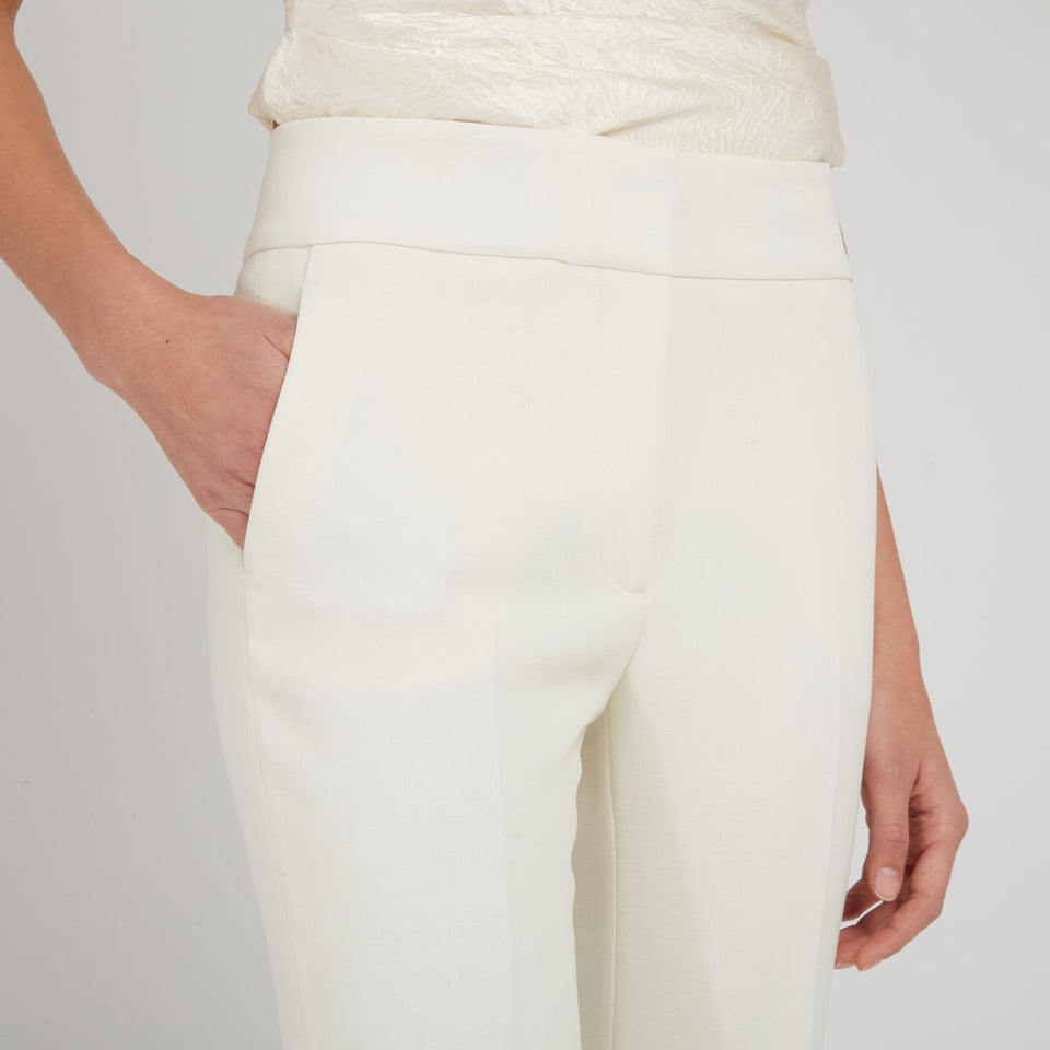 Pantalone "Marsh" in lana bianco