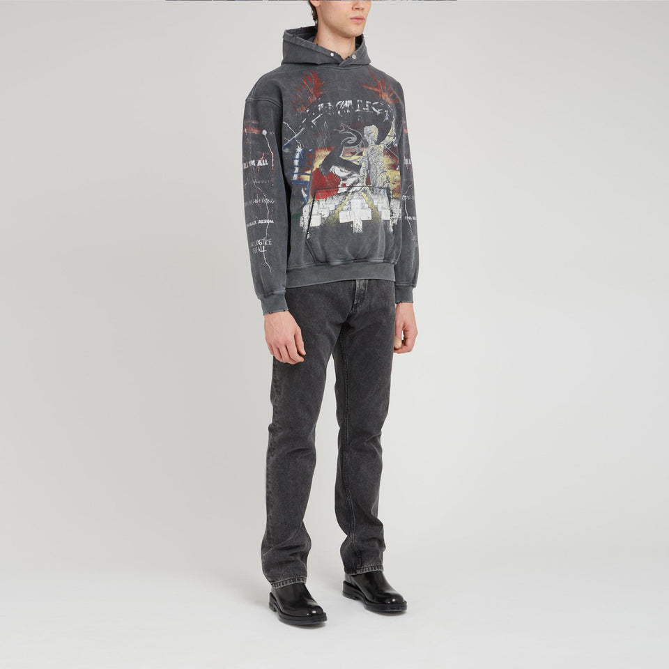 Grey cotton sweatshirt