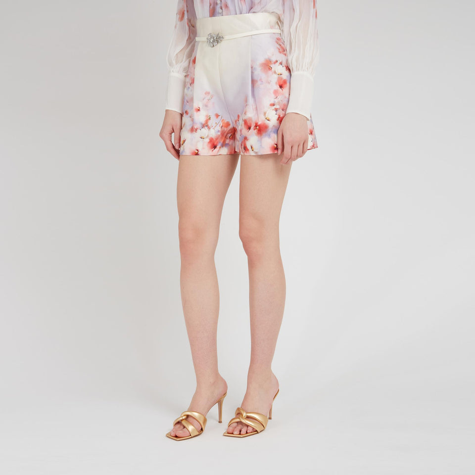 Short "Crush" in lino multicolor