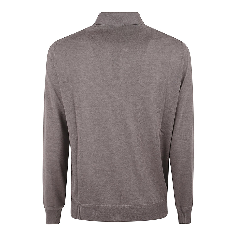 Polo in cashmere marrone FW25K40LPRO 54247 BRETT JOHNSON 