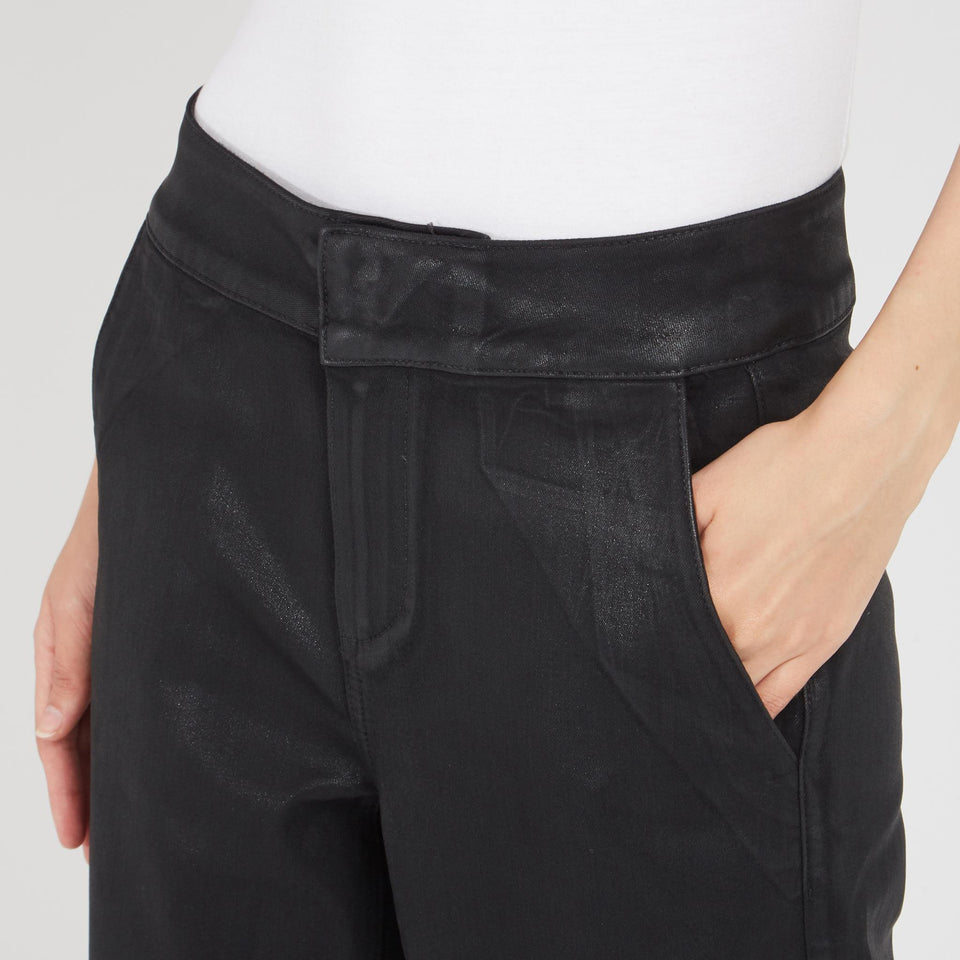 Pantelone "Nellie" in tessuto nero - GIO MORETTI