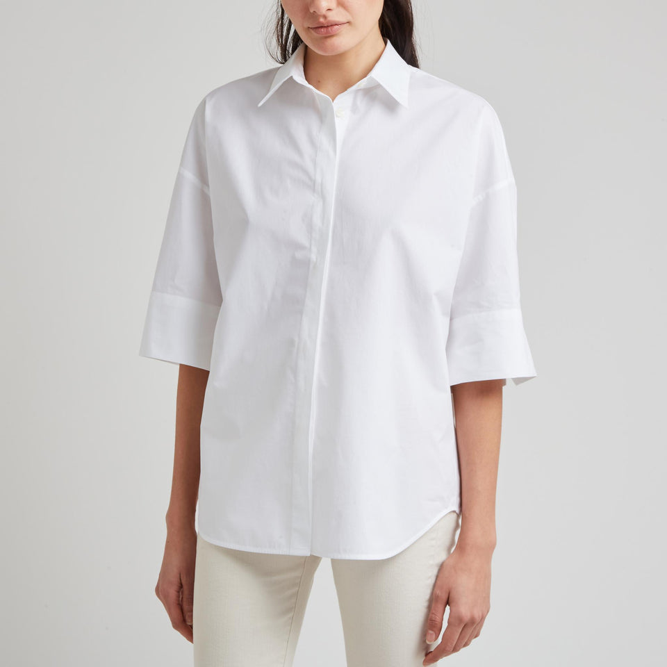 Camicia in cotone bianca