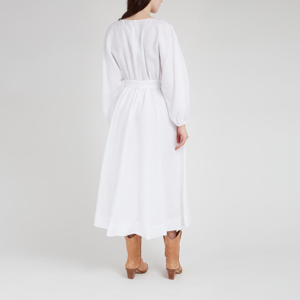 Abito "Ahmose" in lino bianco