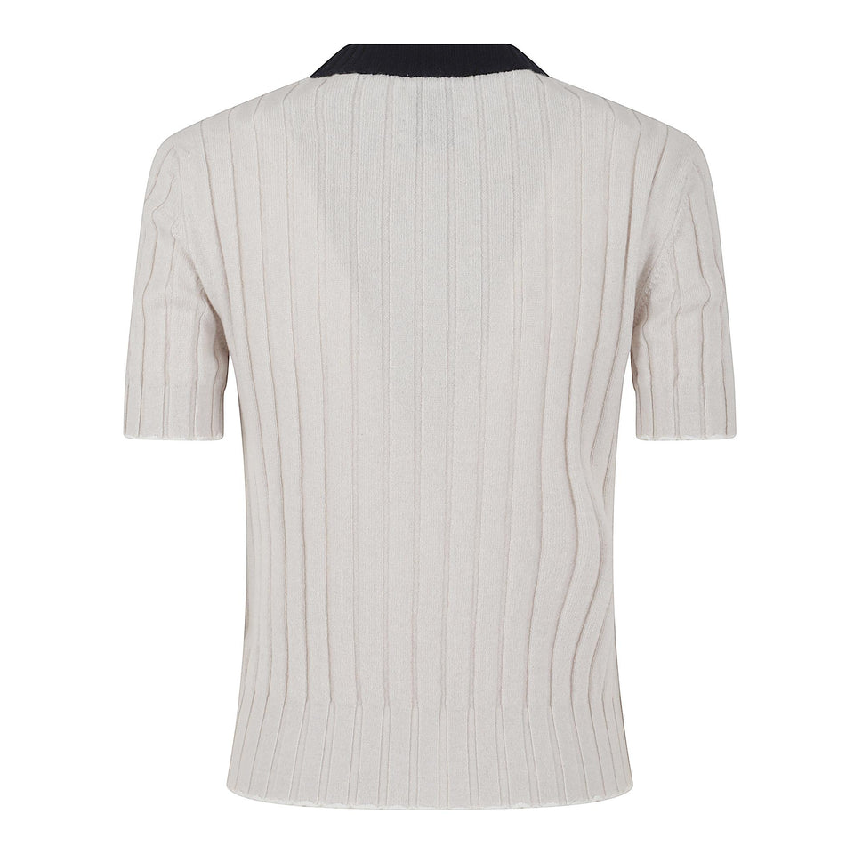 Maglia in cashmere bianca C303723 247 BARRIE 