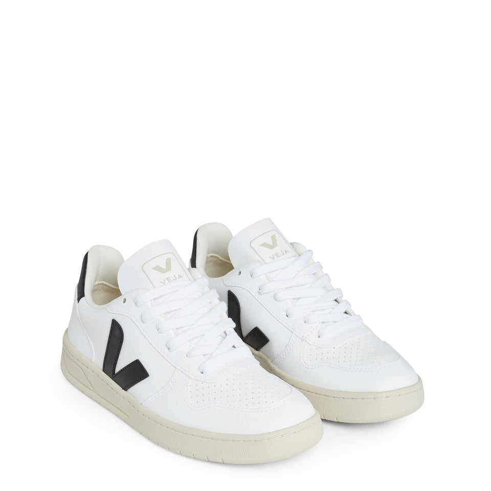 Sneakers ''Chromefree'' in pelle bianca e nera VX0702901 WHITE-BLACK VEJA 