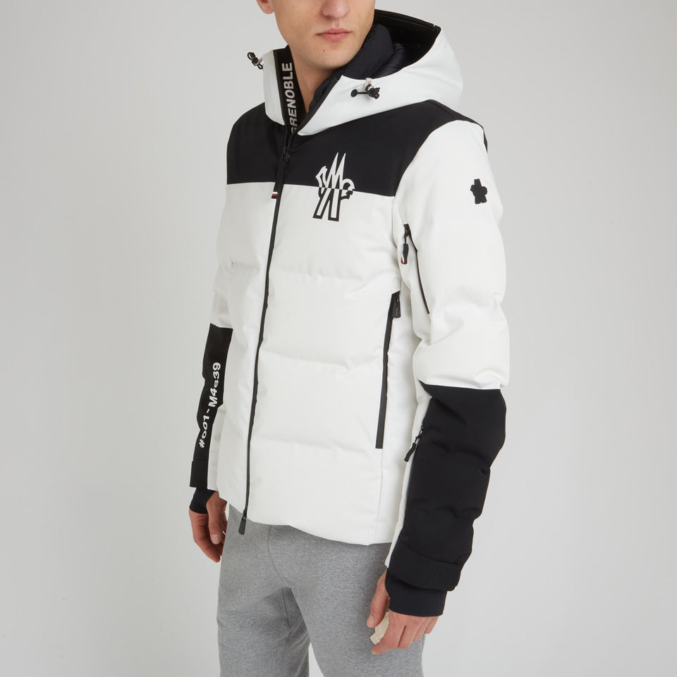 "Curtis" down jacket in white fabric