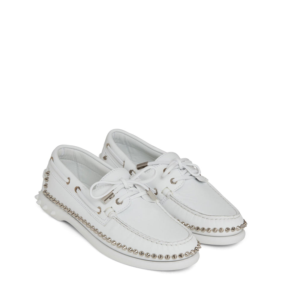 Mocassino "Gerockel " in pelle bianco 3240137 CM3S CHRISTIAN LOUBOUTIN 