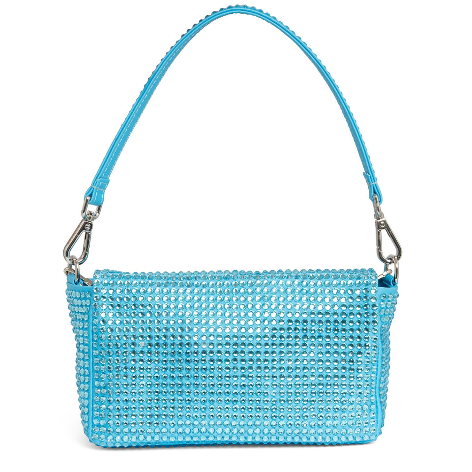 Bag "My Love" in light blue satin